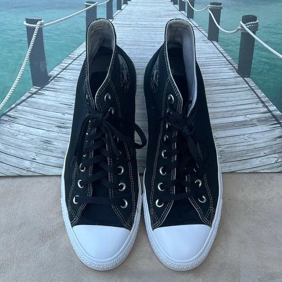 Converse Men's Black High-Top Sneakers - Picture 16 of 16